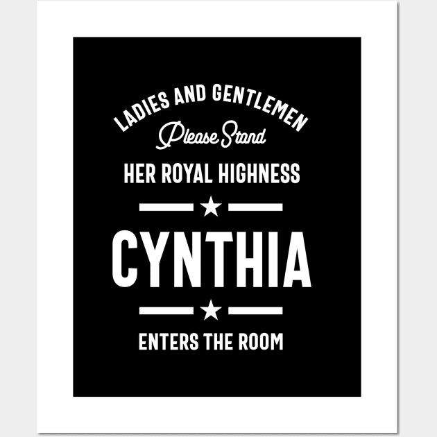 Cynthia Personalized Name Birthday Gift Wall Art by cidolopez